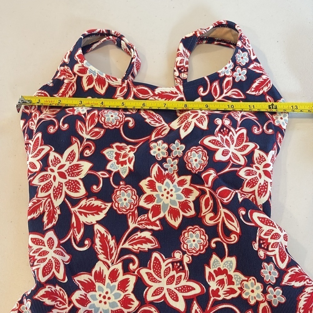 Land’s End - women’s one piece bathing suit.  Size 6.  Blue floral. - Picture 11 of 15
